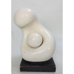 Vintage Alva Hannula Mother & Child Sculpture 8.75"‎